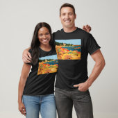 T-shirt Plage vintage Côte d'Azur (Unisexe)