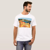 T-shirt Plage vintage Côte d'Azur (Devant entier)