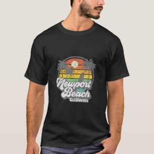 T-shirt Plage vintage de Newport Beach Californie Ca Surf