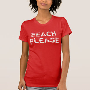 T-shirt Plage Vintage des femmes s'il vous plaît