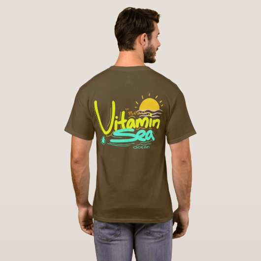 T-shirt Plage vitamine mer (Dos entier)