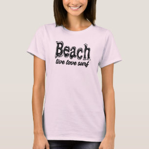 T-shirt Plage (vivre amour surf)