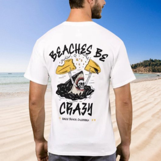 T-shirt Plages Be Crazy Shark by Salty AF