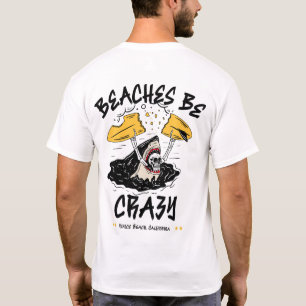 T-shirt Plages Be Crazy Shark by Salty AF