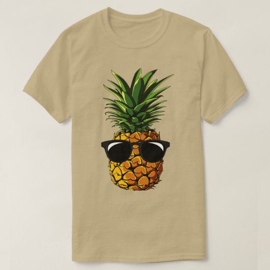 T-shirt Plages d'Aloha à l'ananas Hawaii Été hawaïen (3) (Design devant)