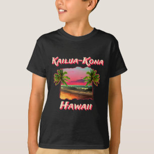 T-shirt Plages De Kailua-kona Hawaii