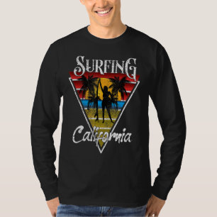 T-shirt Plages de Surf Girl California Surf Cali Beach Bu