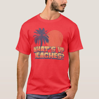 T-shirt Plages de Whats Amusants Retro Coucher de soleil P