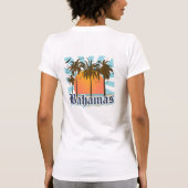 T-shirt Plages d'îles des Bahamas (Dos)