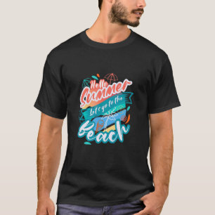 T-shirt Plages Retro Beach Vacances Été Citation 1