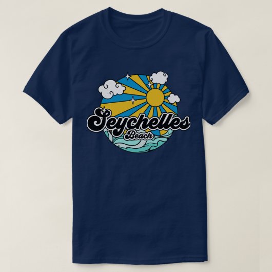 T-shirt Plages Seychelles Beach (Design devant)