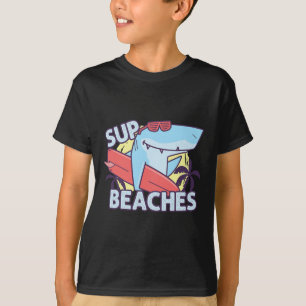 T-shirt Plages Sup Retro Surf Requin Animaux de mer été