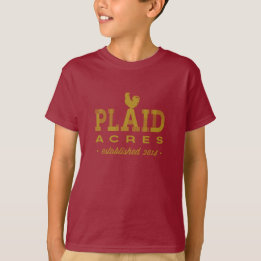 T-shirt Plaid Acres - moissonneuse