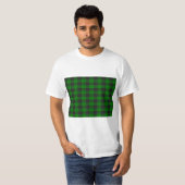 T-shirt Plaid vert et noir (Devant entier)