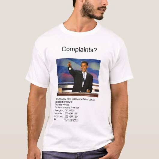T-shirt Plaintes (Devant)