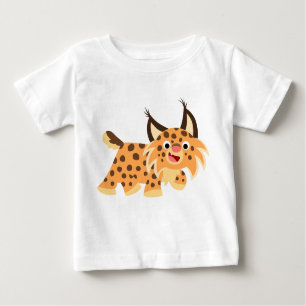 T-shirt plaisant mignon de bébé de chat sauvage de