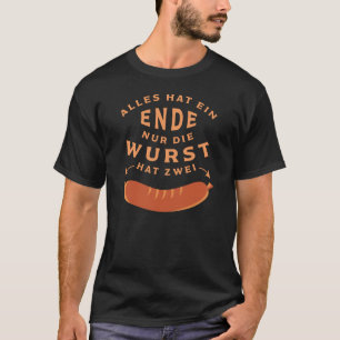 T-shirt Plaisanterie allemande drôle de Wurst de saucisses