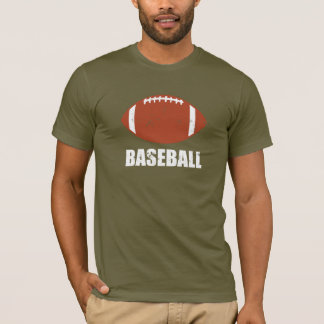 T-shirt Plaisanterie de base-ball du football