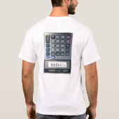 T-shirt Plaisanterie de calculatrice (Dos)