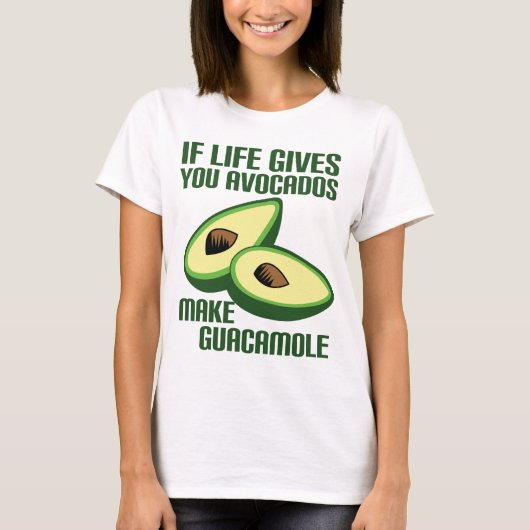 T-shirt Plaisanterie drôle d'avocat de guacamole (Devant)