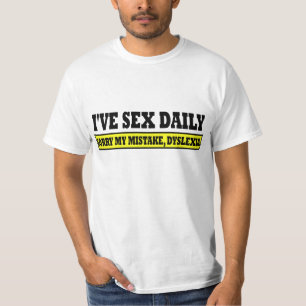 T-shirt Plaisanterie dyslexique