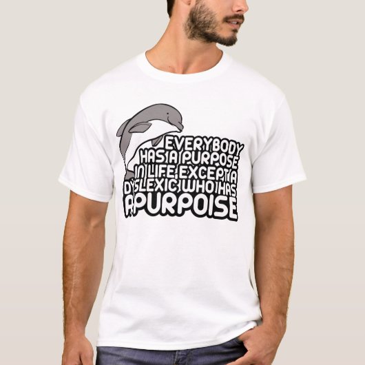 T-shirt Plaisanterie dyslexique insipide (Devant)