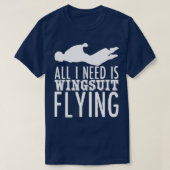 T-shirt Plaisanterie en combinaison d'ailes Basejumping2 (Design devant)