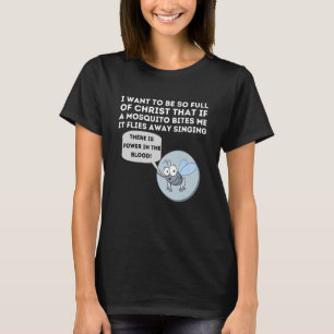T-shirt Plaisanterie moustique Bible chrétienne et Jésus