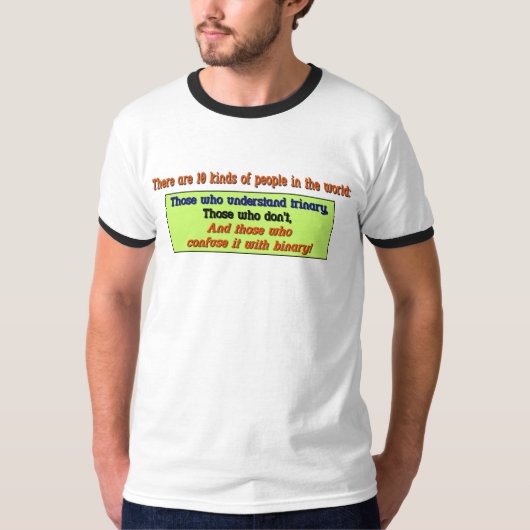 T-shirt Plaisanterie trinaire (Devant)
