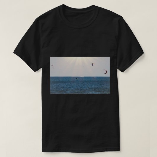 T-shirt Plaisir de kite surf au soleil (Design devant)