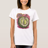 T-shirt Plaisir Durian exotique en rose (Devant)