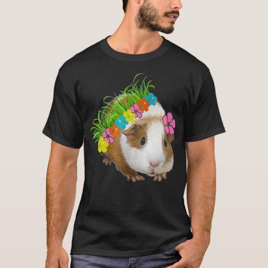 T-SHIRT PLAISIR GUINÉE HAWAIIENNE PIG POLYNÉSIENNE STYLE T (Devant)