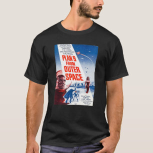 T-shirt PLAN 9 DE L'ESPACE Sci-fi Sence Poste Vintage