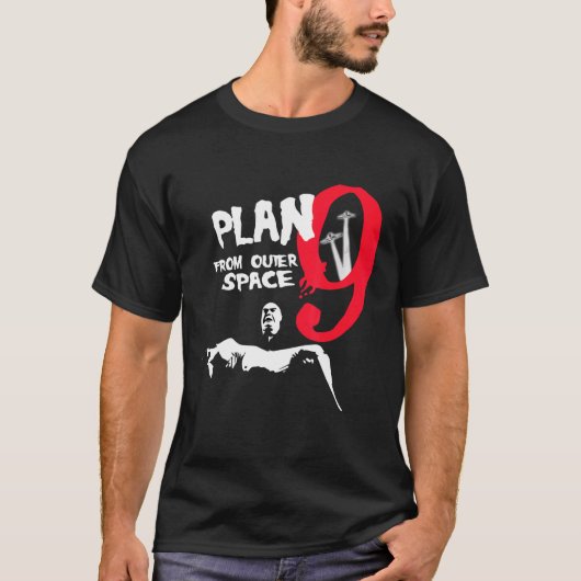 T-shirt Plan 9 De L'Inspecteur De L'Espace Extérieur Homma (Devant)