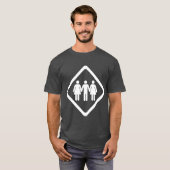 T-shirt Plan à trois (Devant entier)