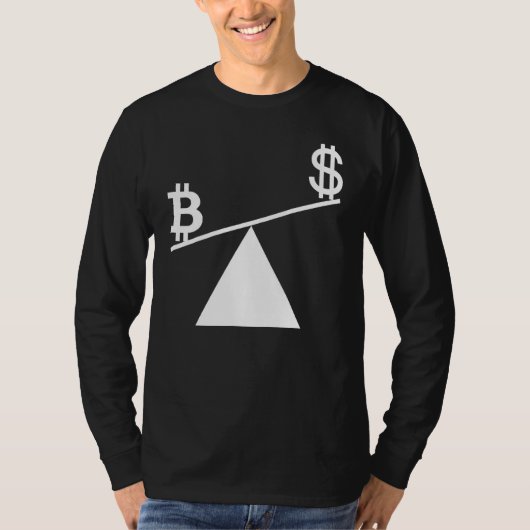 T-shirt Plan Bitcoin B Temps Pour Plan B Accepter Moyenne (Devant)