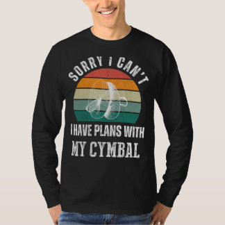 T-shirt Plan Cymbal Tee : Embrassez Humour et Cool percuss