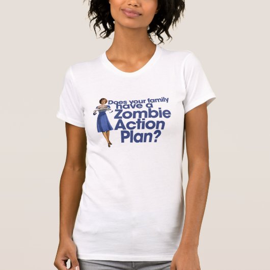 T-shirt Plan d'action Zombie (Devant)