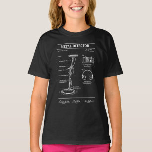 T-shirt plan de brevet de détecteur de métal
