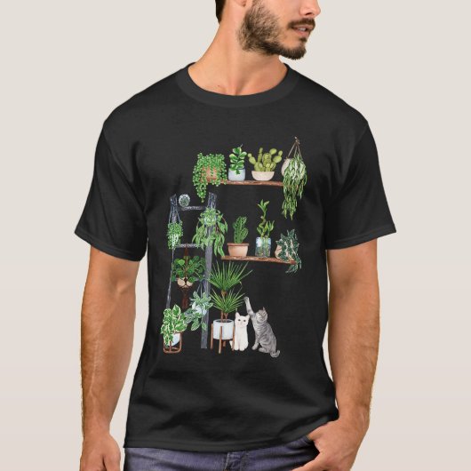 T-shirt Plan de chat Ca Chat Plante Maman (Devant)