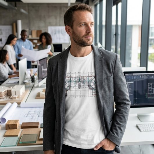 T-shirt Plan de conception architecturale