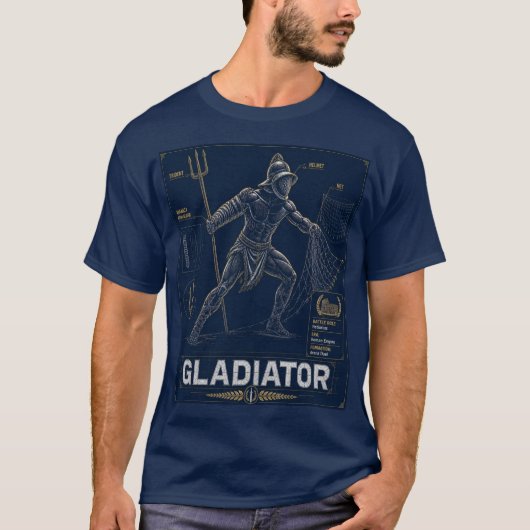T-Shirt Plan de Gladiateur Romain (Devant)