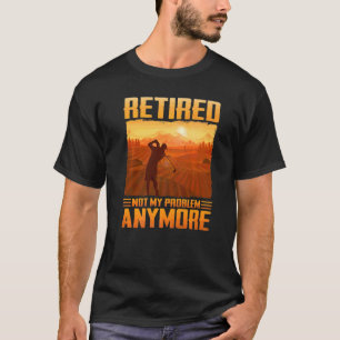 T-shirt Plan De Golf Retraité Pas Mon Problème Plus De Gol
