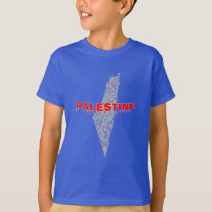 T-shirt Plan de la Palestine du Canada Palestine libre