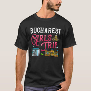 T-shirt Plan de la ville de Bukarest Roumanie