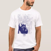 T-shirt Plan de la ville d'Oslo (Devant)