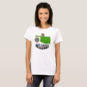T-shirt Plan de l'Oklahoma - Plan, sceau et texte de l'ima (Devant entier)