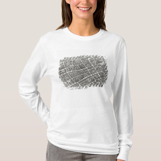 T-shirt Plan de Paris, connu sous le nom de 'Plan de (Devant)