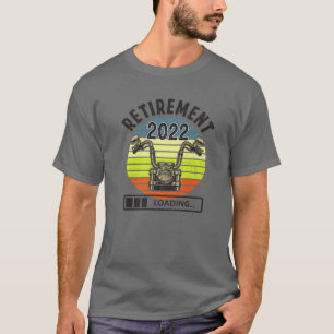 T-shirt Plan de retraite Chargement de la moto