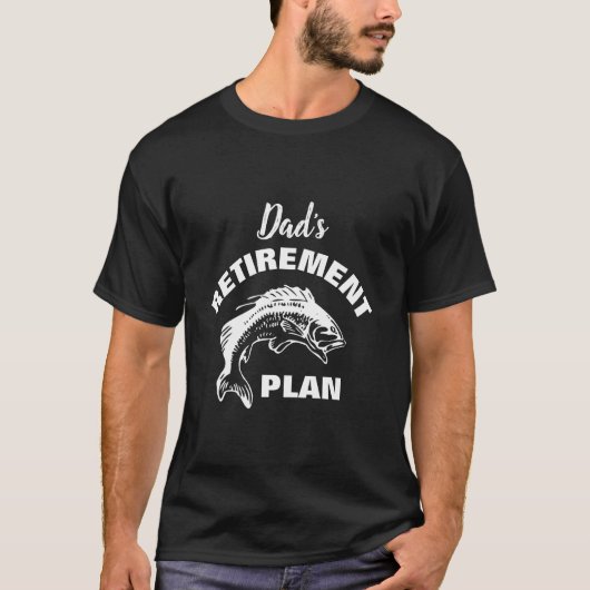 T-shirt Plan de retraite de pêche personnalisé (Devant)